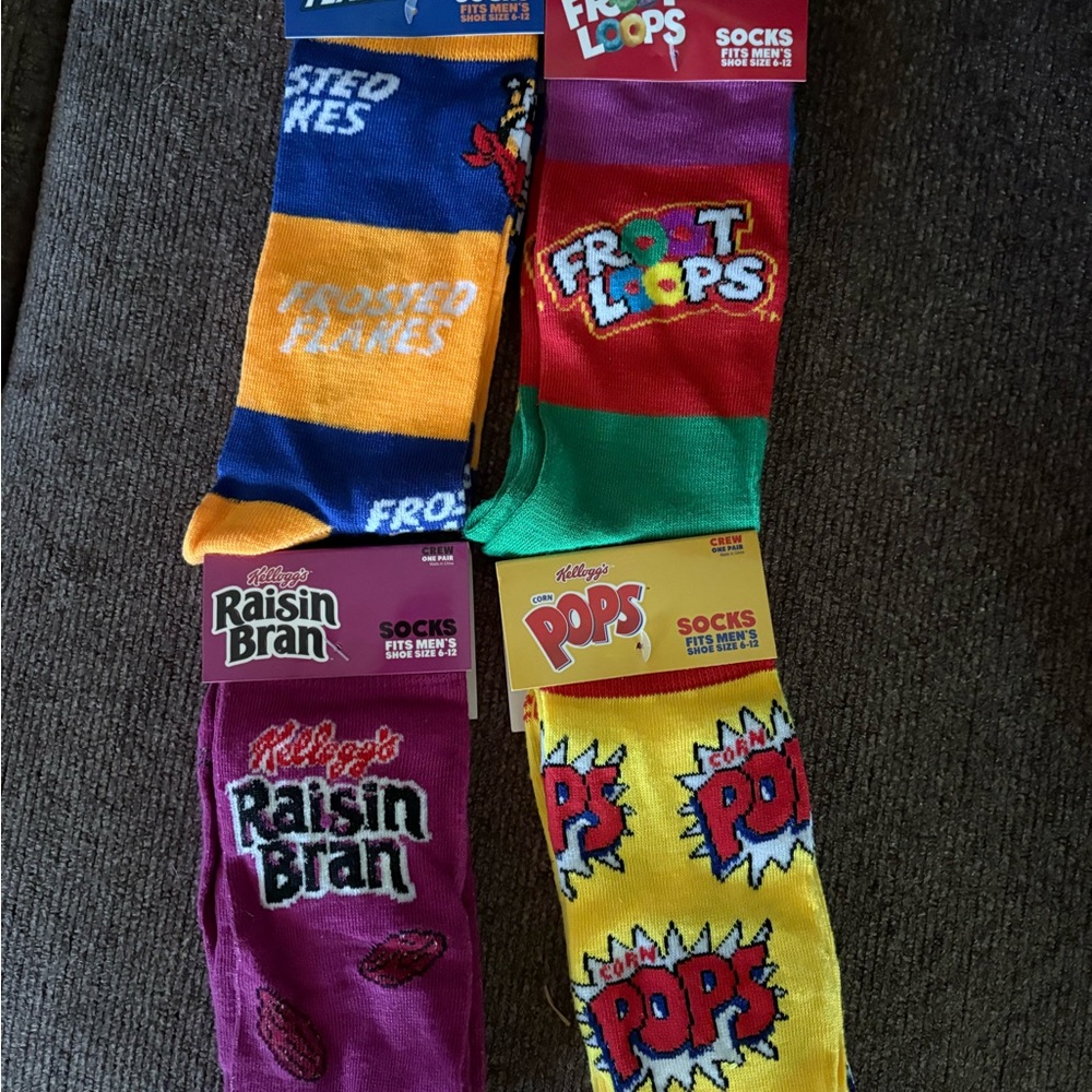 Men's Colorful Cereal Socks Set